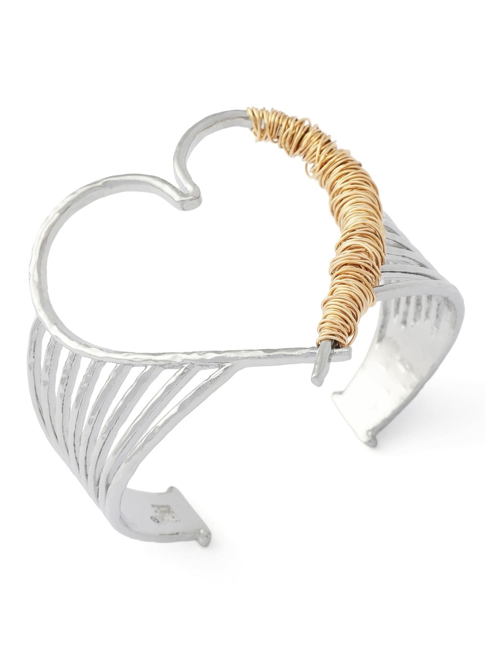 Wire Wrap Heart Cuff Bracelet Robert Lee Morris